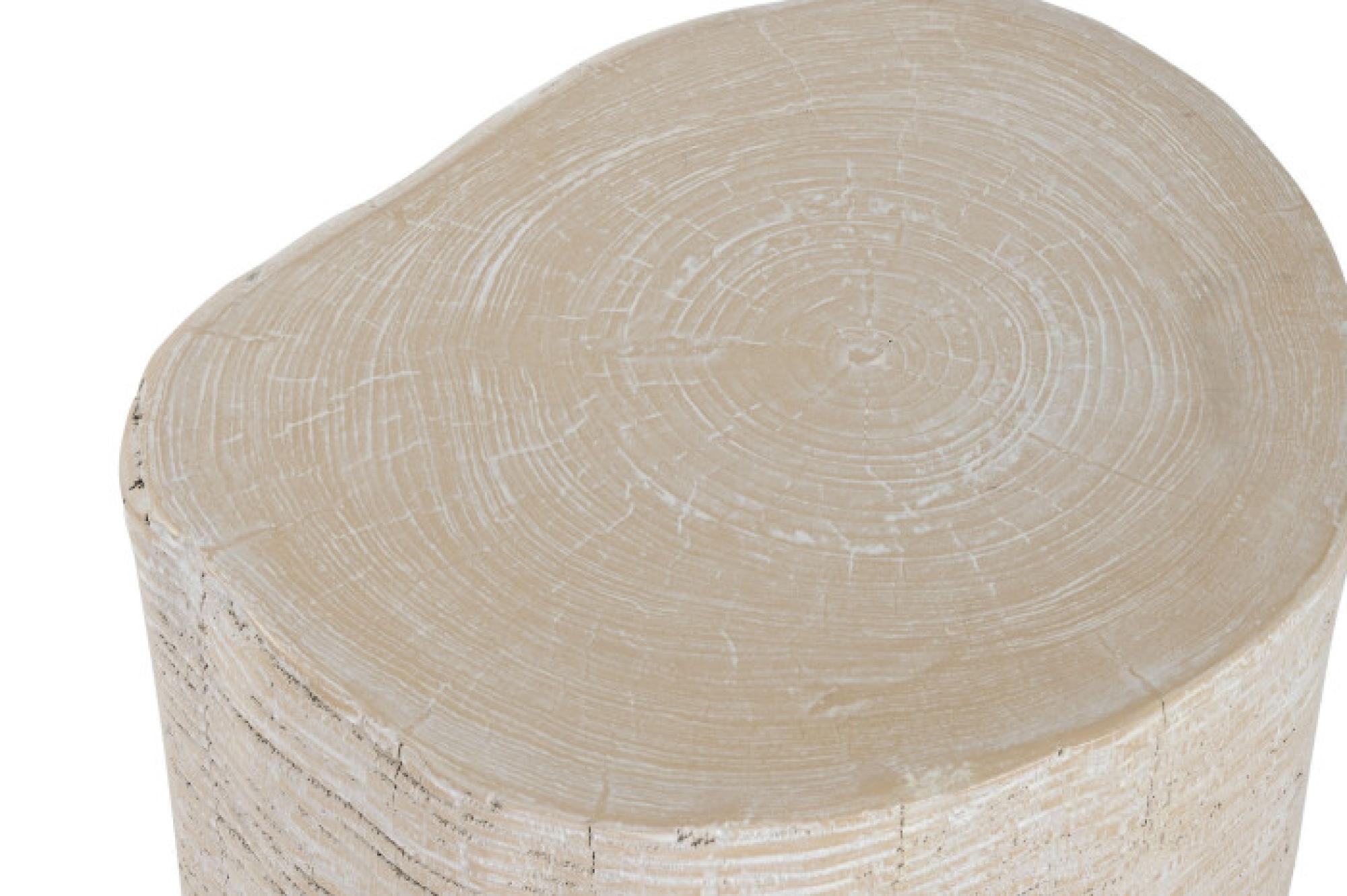 Product photograph of Madera Mungur Carved Round Side Table from Choice Furniture Superstore.